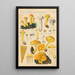 Pholiota flammans Pholiota caperata - Hans Baldung — kehystetty taideteos seinällä