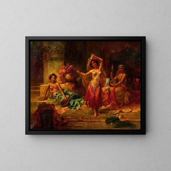 Divertissements de harem - Hans Zatzka — kehystetty taideteos seinällä