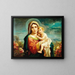 Vierge à l'Enfant - Hans Zatzka — kehystetty taideteos seinällä