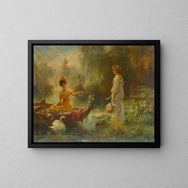 Postin toisella puolella Atlanttia - Hans Zatzka — kehystetty taideteos seinällä