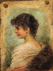 Portrait de profil d'une jeune femme - Hans Zatzka — näkymä teoksesta