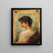 Portrait de profil d'une jeune femme - Hans Zatzka — kehystetty taideteos seinällä