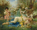 Venus ja Cupido - Hans Zatzka — näkymä teoksesta
