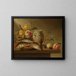 Harmen Steenwyck - Still Life with Earthenware Jar Fish and Fruit.webp