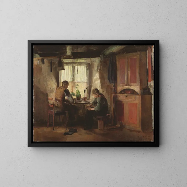 Un cordonnier de campagne - Harriet Backer — kehystetty taideteos seinällä