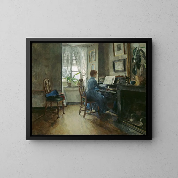 Chez moi - Harriet Backer — kehystetty taideteos seinällä