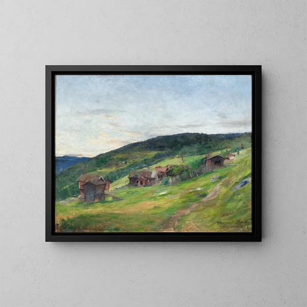 maisema Eggeda - Harriet Backer — kehystetty taideteos seinällä