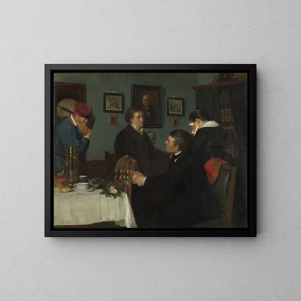 L'Adieu - Harriet Backer — kehystetty taideteos seinällä