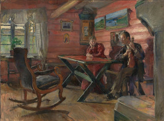 Harriet Backer - The Living Room at Kolbotn Hulda and Arne Garborgs home.webp
