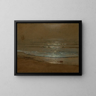 Harry Van Der Weyden - Beach and Waves in the Moonlight.webp