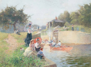 Hector Caffieri - A summers day Marlow Lock.webp