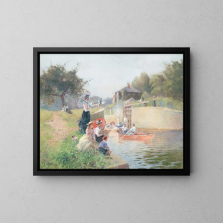 Hector Caffieri - A summers day Marlow Lock.webp