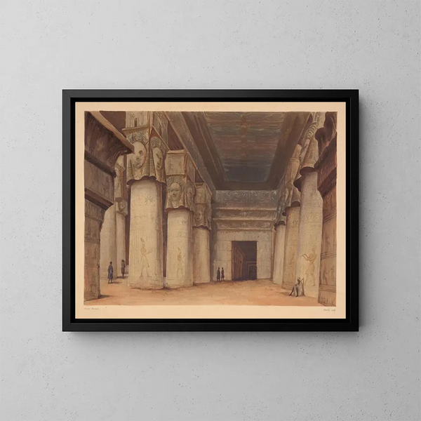 Dendara - Hector Horeau — kehystetty taideteos seinällä