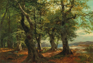 Heinrich Bhmer - Rehwild im Buchenwald.webp