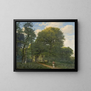 Heinrich Buntzen - Et skovparti i Charlottenlund Aften.webp