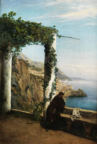 Heinrich Gogarten - Mnch an der Kste von Amalfi.webp