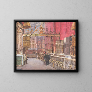 Heinrich Hermanns - Interior Of The Cathedral Of vila Spain.webp