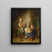 La petite couturière - Heinrich Hirt — kehystetty taideteos seinällä