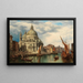 Venetsia, Grand Canal Santa Maria della Salute - Heinrich Jaeckel — kehystetty taideteos seinällä