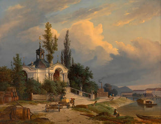 Heinrich Peyer - Die JohannesNepomukKapelle auf dem Schanzel.webp