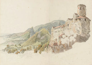 Heinrich Rieter - Etude du Chatau de Pechbourg dans le Canton de Soleure.webp