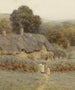 Gloucestershireen mökistä Cotswoldsin kukkuloiden alla - Helen Allingham — näkymä teoksesta