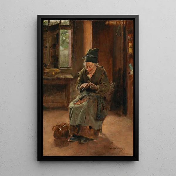 Bretagne-kotimökin sisustus - Helen Mabel Trevor — kehystetty taideteos seinällä