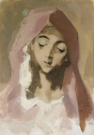 Helene Schjerfbeck - Madonna de la Charit after El Greco.webp