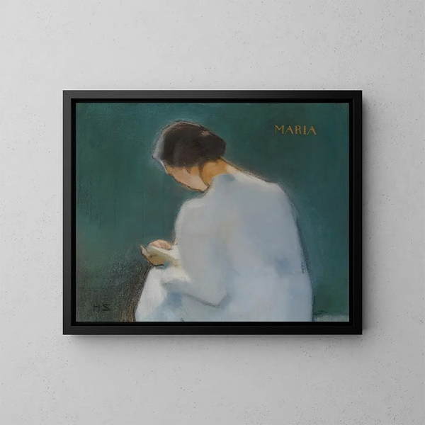 Marie - Helene Schjerfbeck — kehystetty taideteos seinällä
