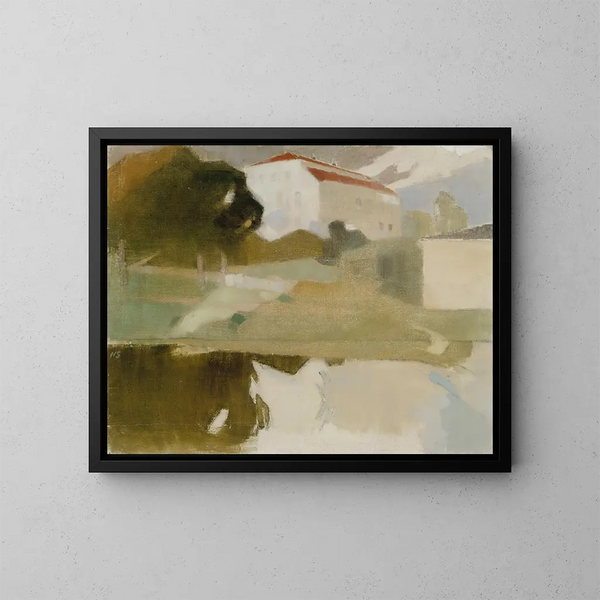 Manoir de Sjundby - Helene Schjerfbeck — kehystetty taideteos seinällä