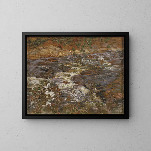 Ruisseau en cascade - Helmer Osslund — kehystetty taideteos seinällä