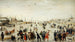 Talvinen kohtaus jäisellä kanavalla - Hendrick Avercamp — näkymä teoksesta