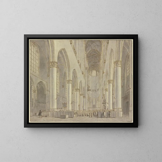 Hendrick Cornelisz van Vliet - Blick in die StBavoKirche in Haarlem.webp