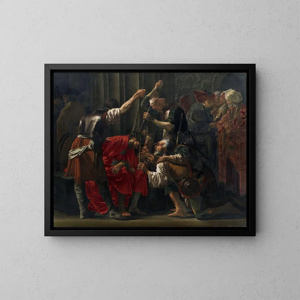 Kristuksen ristiinnaulitsemisesta - Hendrick Ter Brugghen — kehystetty taideteos seinällä