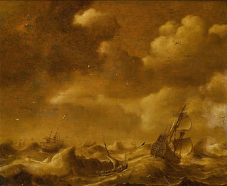 Navigointi myrskyssä - Hendrick van Anthonissen — näkymä teoksesta