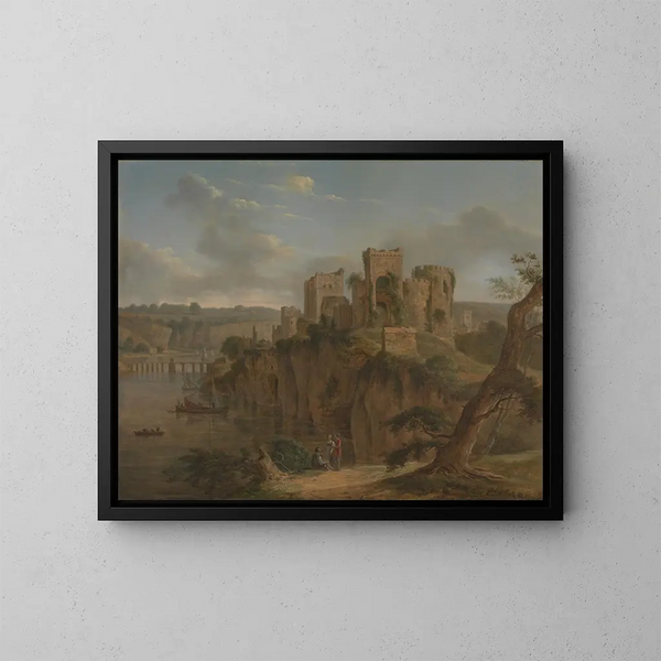 Château de Chepstow - Hendrik Frans de Cort — kehystetty taideteos seinällä