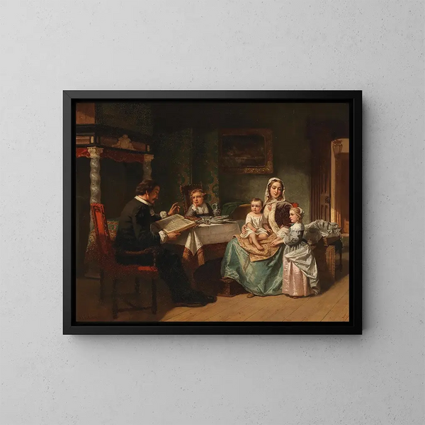 Le conteur - Hendrik Jacobus Scholten — kehystetty taideteos seinällä