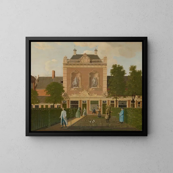 Le jardin et la remise de 524 Keizersgracht à Amsterdam - Hendrik Keun — kehystetty taideteos seinällä