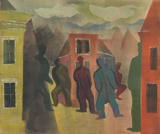 Hendrik Nicolaas Werkman - Straatbeeld met figuren.webp