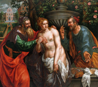 Susanne et les vieillards - Hendrik de Clerck — näkymä teoksesta