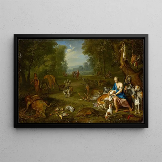Hendrik van Balen - Landscape with Diana and her Bag.webp