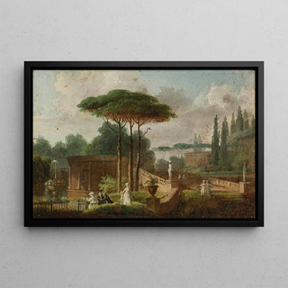 HenriDsir Van Blarenberghe - Paysage romain avec des personnages.webp
