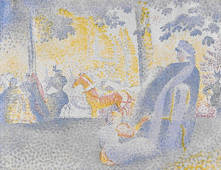 Champs-Élysées - Henri-Edmond Cross — näkymä teoksesta