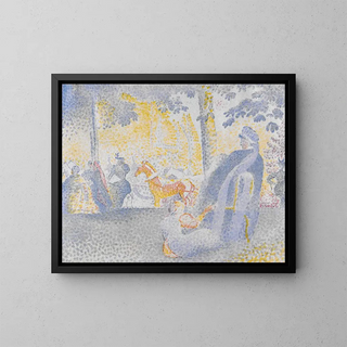 Champs-Élysées - Henri-Edmond Cross — kehystetty taideteos seinällä