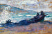 Henri-Edmond Crossin Maalaus Barques sur la plage — näkymä teoksesta