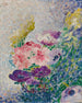 Kukkakimppu unikoita ja krisantemumeja - Henri-Edmond Cross — näkymä teoksesta
