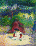 L'Enfant au tablier blanc - Henri-Edmond Cross — näkymä teoksesta