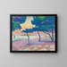 La Plage de Saint-Clair - Henri-Edmond Cross — kehystetty taideteos seinällä