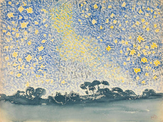 maisemasta tähtien kanssa - Henri-Edmond Cross — näkymä teoksesta