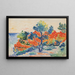 Henri-Edmond Crossin Les Roches rouges Agay - Maalaus — kehystetty taideteos seinällä